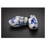 Blue-and-White Ceramic Clog Ornaments