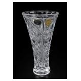 Bohemia Faceted Lead Crystal Vase