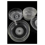 Clear Glass Serving & Decorative Bowls