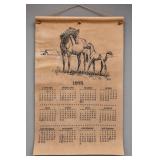 1975 Horse & Foal Wall Calendar