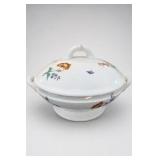 Floral & Butterfly Decoration Covered Tureen