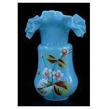 Antique Bristol / Opaline Glass Vase