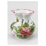 Grazzano Hand-Painted Floral Ceramic Vase