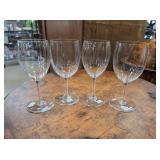 Clear Glass Stemmed Wine Glasses