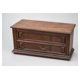Dark Brown Two-Drawer Dresser / Stand