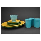 Fiesta Ware Mixed Ceramic Dinnerware Group U.S