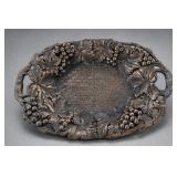 Grape-and-leaf Openwork Decoration w/ Center Tray