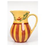 Gail Pittman Striped Floral Glazed Ceramic
