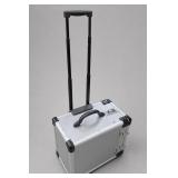 Silver-Tone Rolling Equipment Case