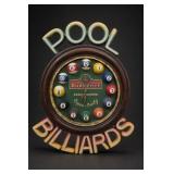 Budweiser / Pool Wall Clock