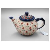 Poland Ceramika Boles?awiec Ceramic Teapot