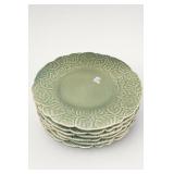 PORTUGAL Bordallo Pinheiro Ceramic Dinner Plates