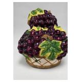Ceramic Grape-Form Decorative Vessel