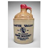 Platte Valley Corn Whiskey Stoneware Jug