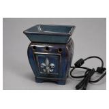 Blue Fleur-de-Lis Ceramic Warmer