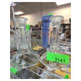 Pair of Matched Glass Candlesticks