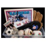 Texas Rangers Sports Memorabilia Lot