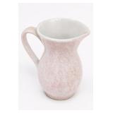 White & Pink Mottled Pitcher