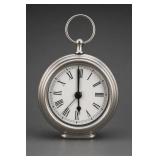 Metal Table Clock With Roman Numerals