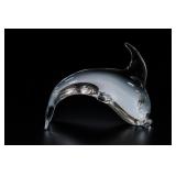 Decorative Glass Dolphin Sculpture