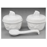 Covered Serving Dishes With Serving Spoon