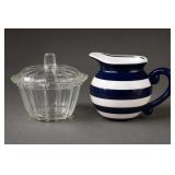 Terramoto Pitcher And Glass Covered Dish