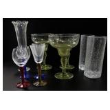 Assorted Glassware And Decorative Glass Vessels
