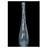 Blue-Gray Glass Bottle-Shaped Vase