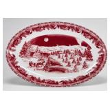 Gibson Home Winter Scene Serving Platter