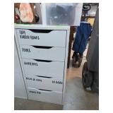 White Multi-Drawer Storage Cabinet