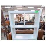 White Freestanding Cubby Shelving Unit