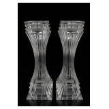 Mikasa City Lights Lead Crystal Candlestick Pair