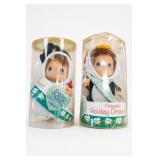 Enesco Precious Moments Holiday Ornament Dolls