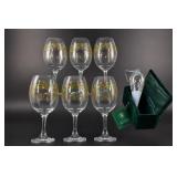 Christmas Wine Glasses And Glass Ornament
