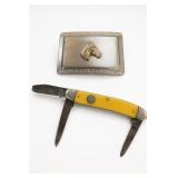 Boker Pocketknife And Horse-Head Buckle