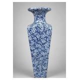 Dense Blue-And-White Floral Decoration Floral Vase