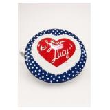 Blue-And-White Polka-Dot Decoration Serving Dish