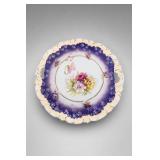 Floral Handled Ceramic Serving Platter