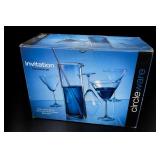 Circleware Invitation 6-Piece Glass Martini Set