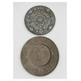 Calligraphic & Floral Metal Plates