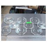 Arcoroc Clear Pressed-Glass Octagonal Plates