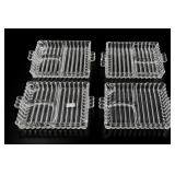 Clear Glass Divided Serving Dishes