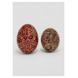 Painted Decorative Egg Ornaments