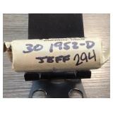Qty 30 1952-D Jefferson Nickel Roll