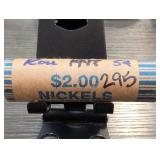 1947 U.S. Nickel Roll, $2 Face Value