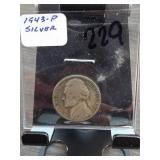 1943-P Jefferson Nickel