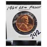 1964 Lincoln Memorial Cent, Gem Proof