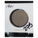 1901 Liberty Head V Nickel