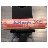 Wheat Cent Roll, 50Â¢ Face Value