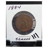 1884 Spanish Alfonso XII 5 C©ntimos Coin